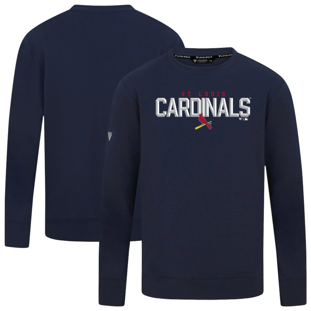 St. Louis Cardinals Levelwear Mandate Carve Tri-Blend Sweatshirt - MLB Sweatshirts