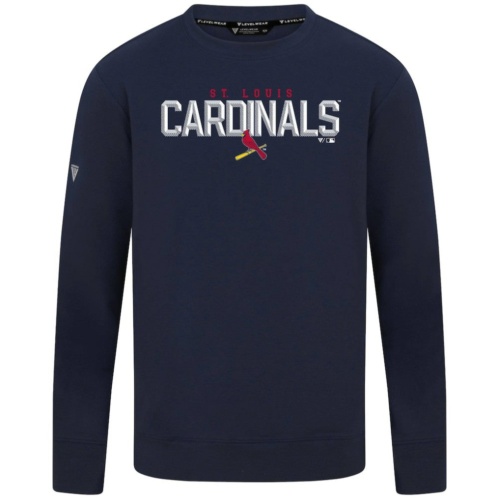 St. Louis Cardinals Levelwear Mandate Carve Tri-Blend Sweatshirt - MLB Sweatshirts