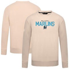 Miami Marlins Levelwear Mandate Carve Tri-Blend Sweatshirt - MLB Sweatshirts