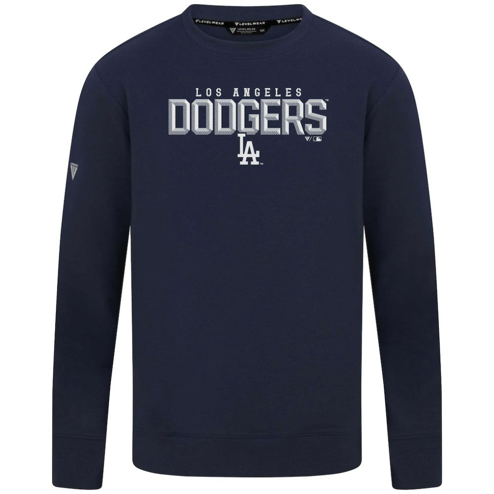 Los Angeles Dodgers Levelwear Mandate Carve Tri-Blend Sweatshirt - MLB Sweatshirts