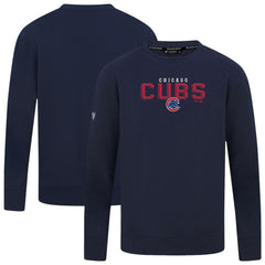 Chicago Cubs Levelwear Mandate Carve Tri-Blend Sweatshirt - MLB Sweatshirts