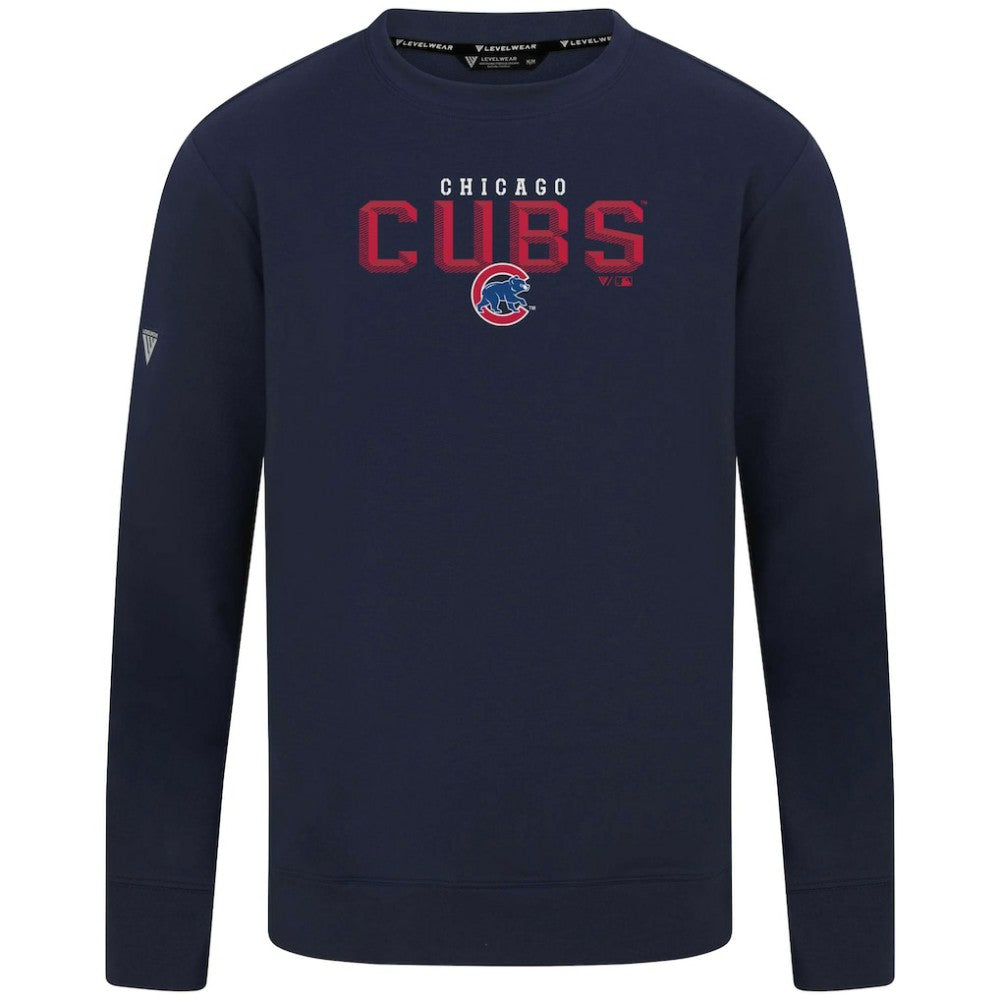 Chicago Cubs Levelwear Mandate Carve Tri-Blend Sweatshirt - MLB Sweatshirts