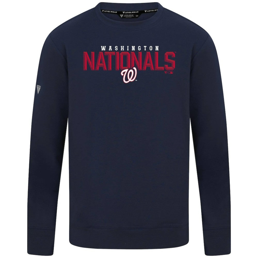 Washington Nationals Levelwear Mandate Carve Tri-Blend Sweatshirt - MLB Sweatshirts