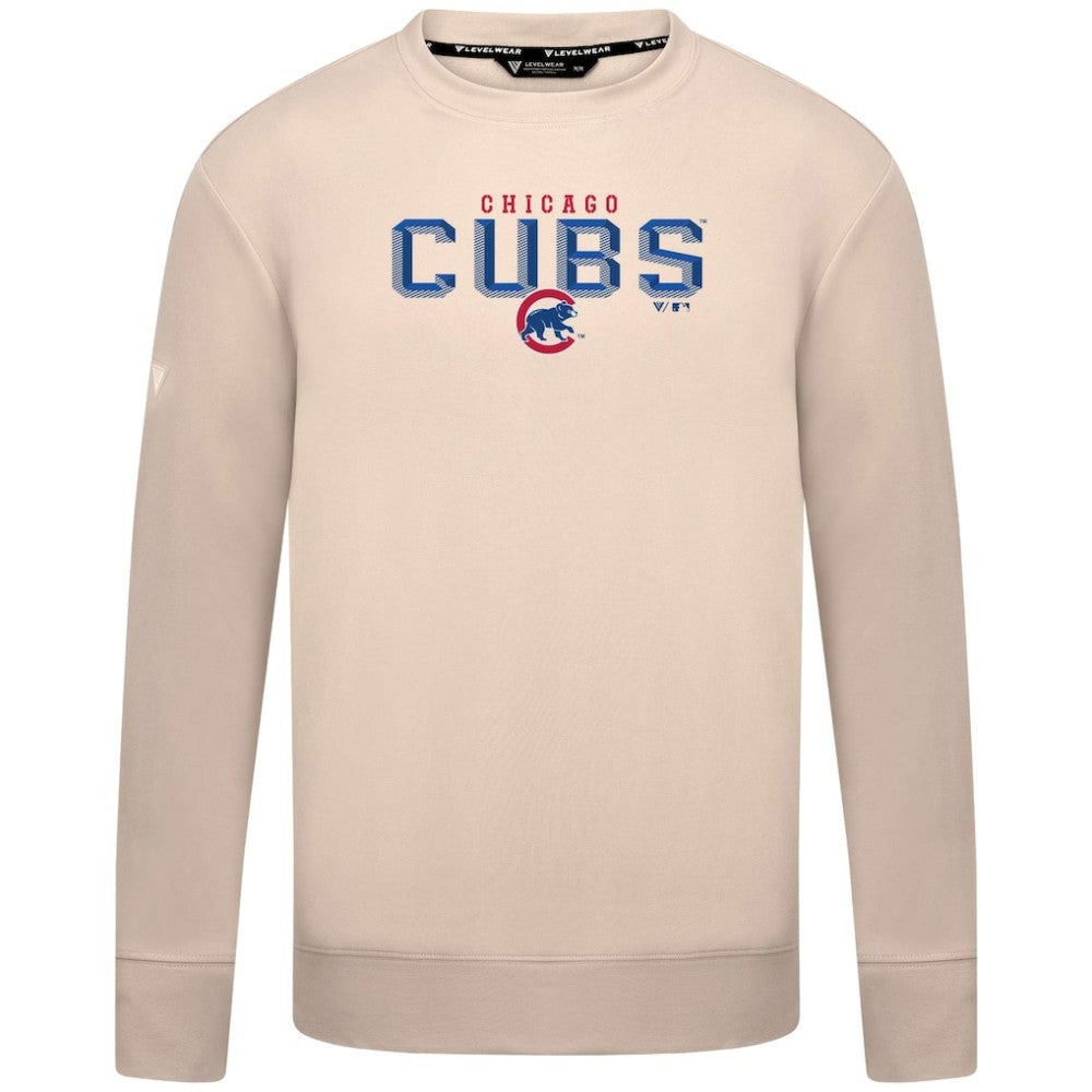 Chicago Cubs Levelwear Mandate Carve Tri-Blend Sweatshirt - MLB Sweatshirts