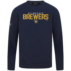 Milwaukee Brewers Levelwear Mandate Carve Tri-Blend Sweatshirt - MLB Sweatshirts