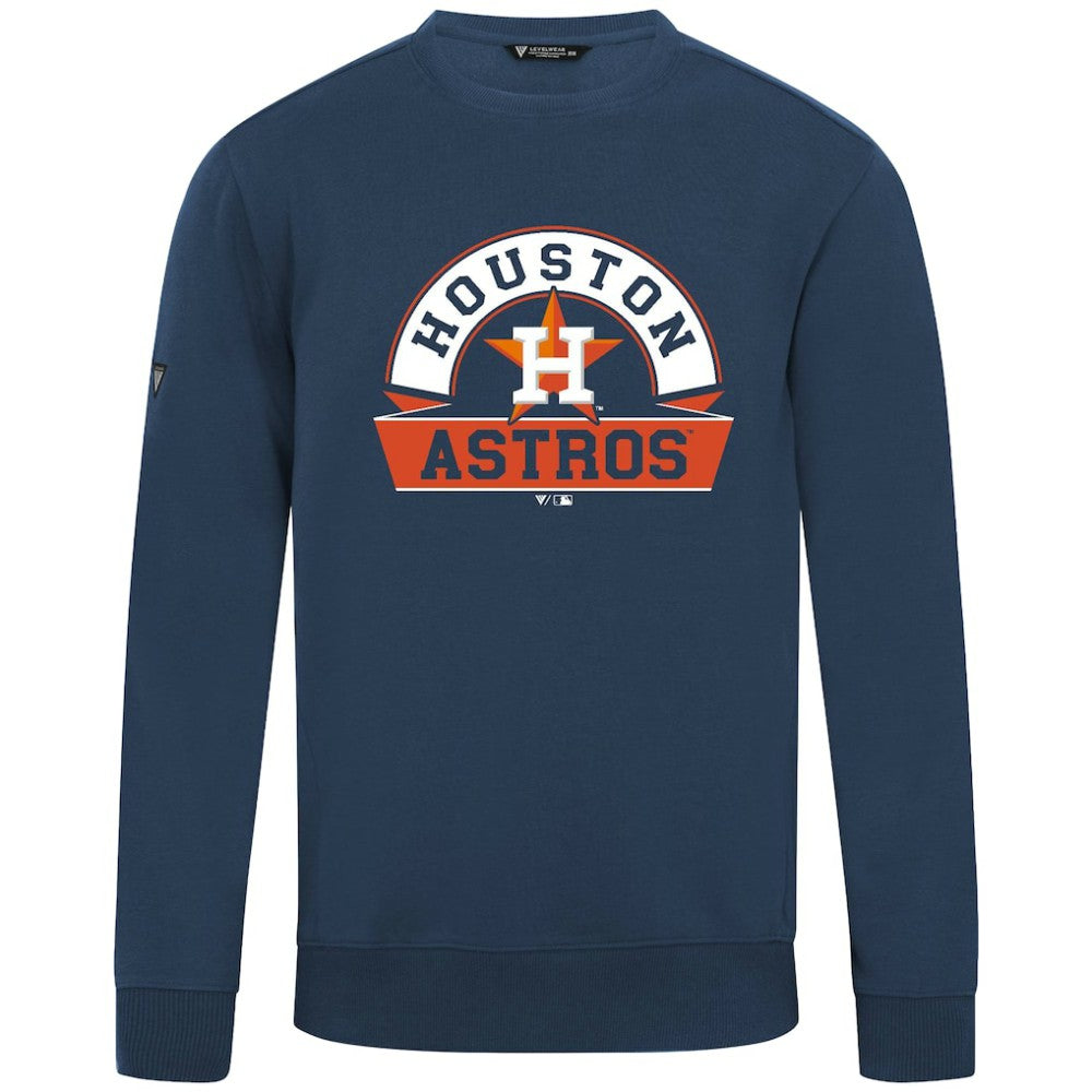 Houston Astros Levelwear Zane Banner Arch Sweatshirt - MLB Sweatshirts