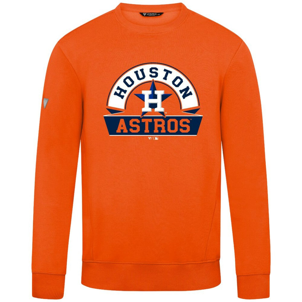 Houston Astros Levelwear Zane Banner Arch Sweatshirt - MLB Sweatshirts