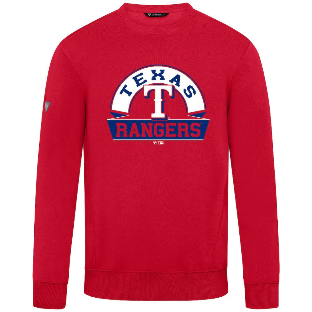 Texas Rangers Levelwear Zane Banner Arch Sweatshirt - MLB Sweatshirts