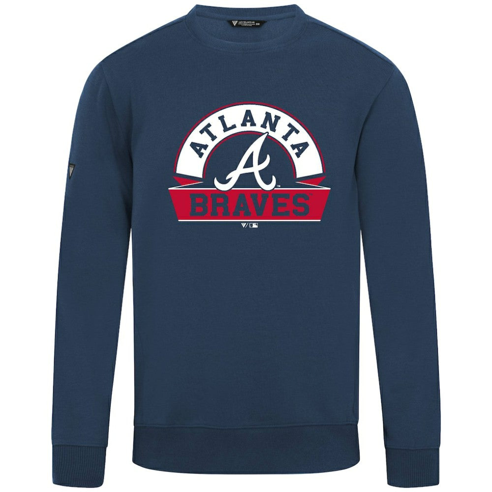 Atlanta Braves Levelwear Zane Banner Arch Sweatshirt - MLB Sweatshirts