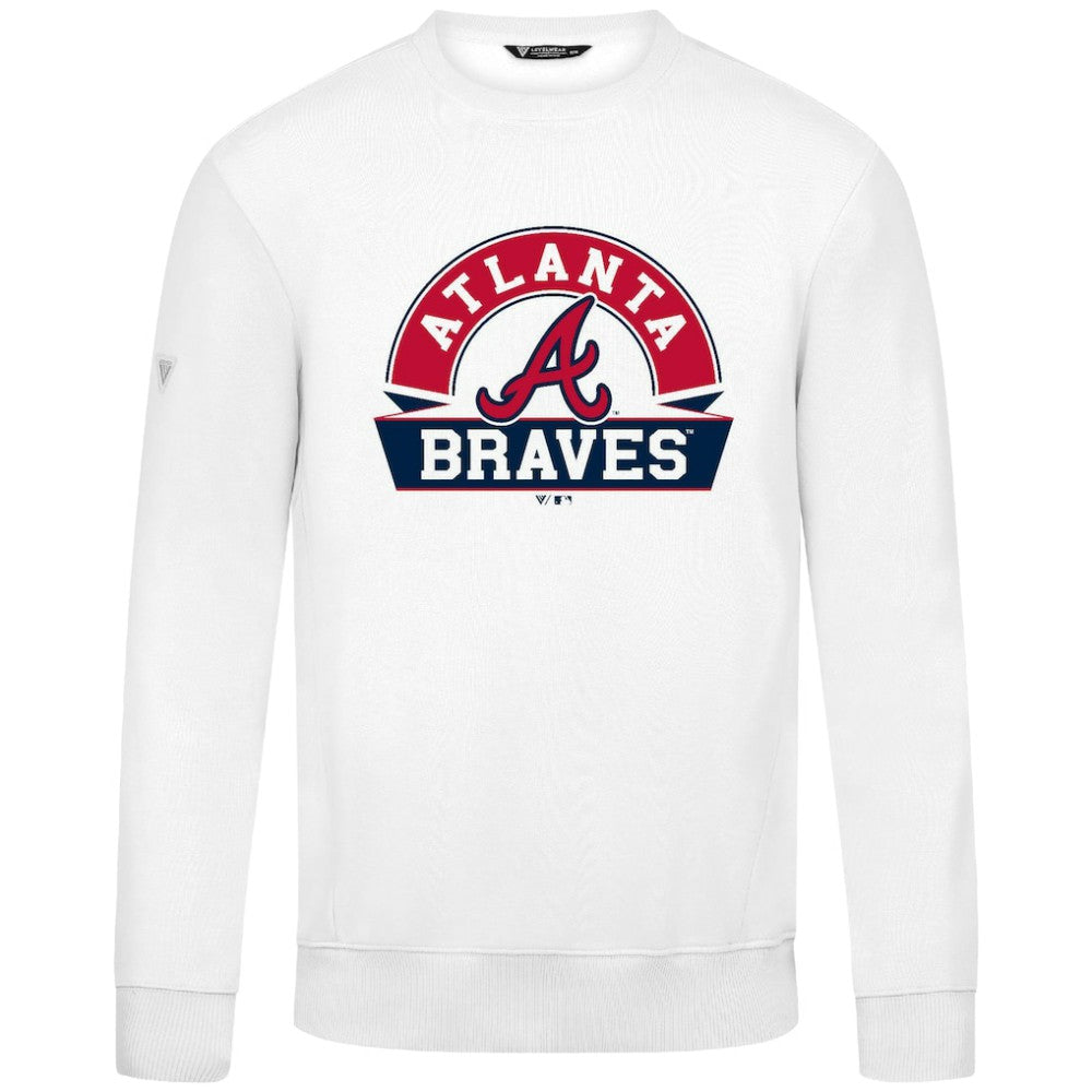 Atlanta Braves Levelwear Zane Banner Arch Sweatshirt - MLB Sweatshirts