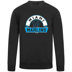 Miami Marlins Levelwear Zane Banner Arch Sweatshirt - MLB Sweatshirts