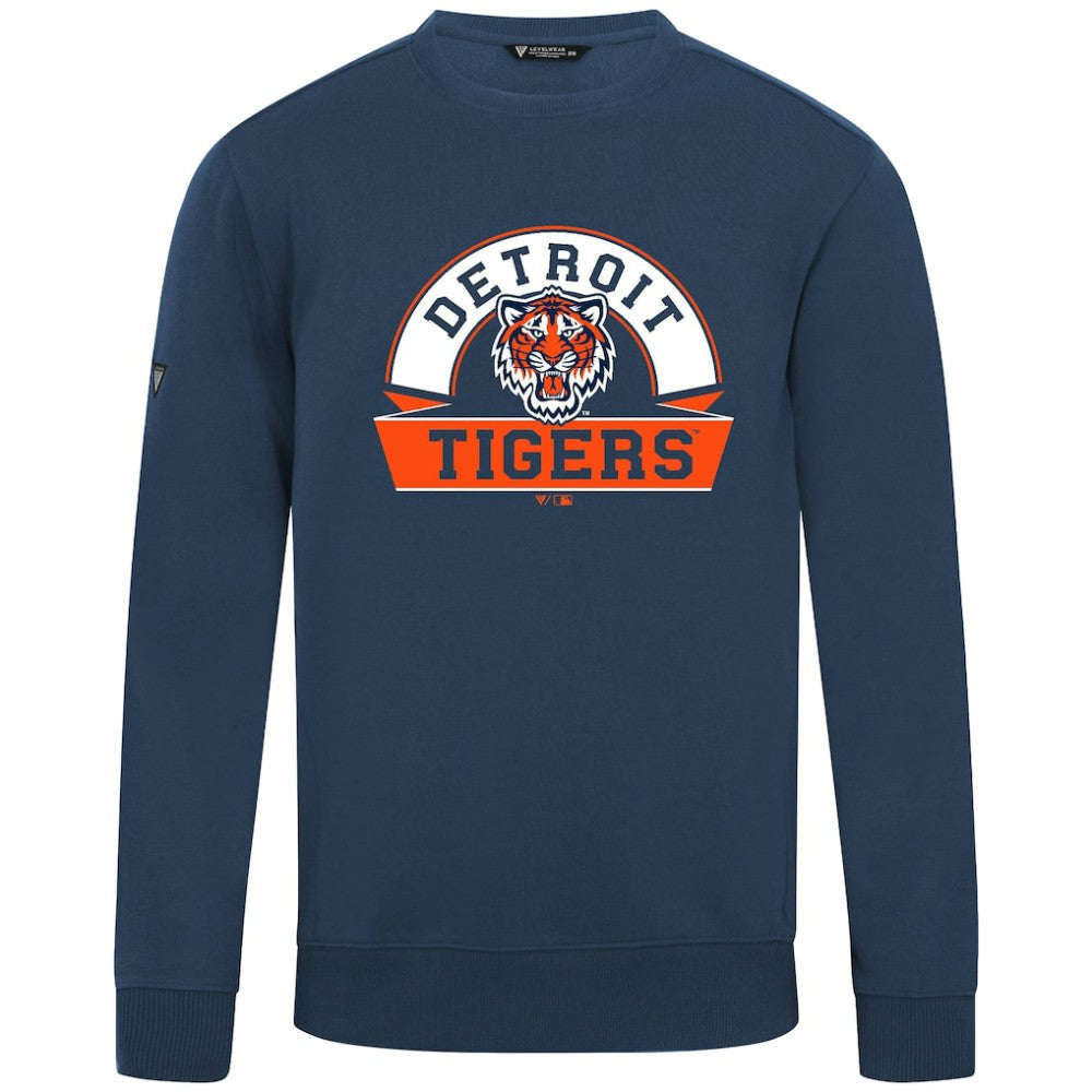 Detroit Tigers Levelwear Zane Banner Arch Sweatshirt - MLB Sweatshirts