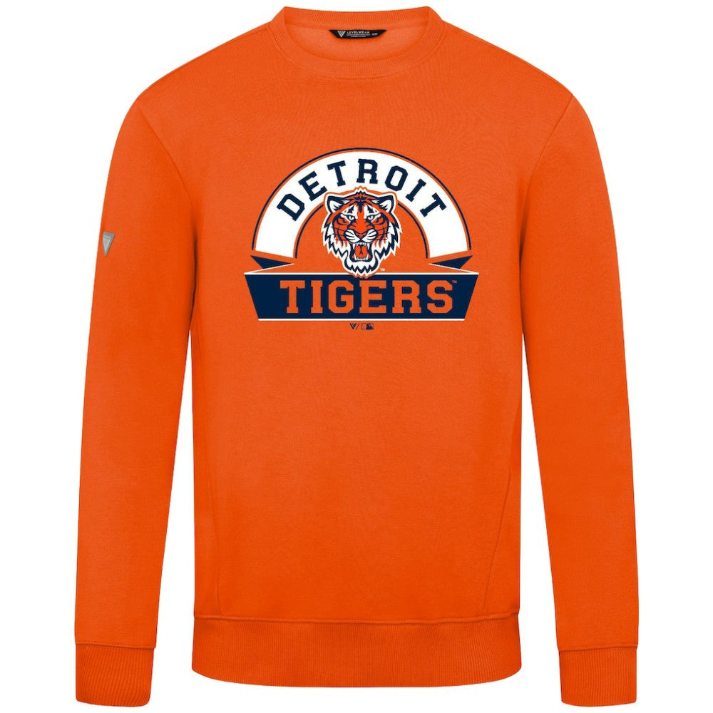 Detroit Tigers Levelwear Zane Banner Arch Sweatshirt - MLB Sweatshirts
