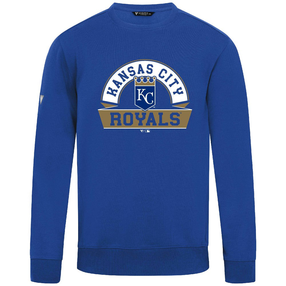 Kansas City Royals Levelwear Zane Banner Arch Sweatshirt - MLB Sweatshirts