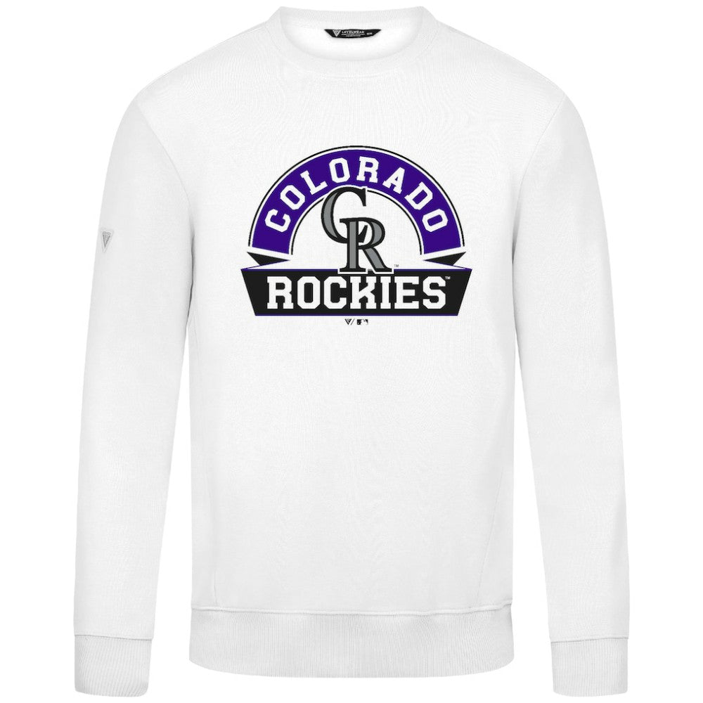 Colorado Rockies Levelwear Zane Banner Arch Sweatshirt - MLB Sweatshirts