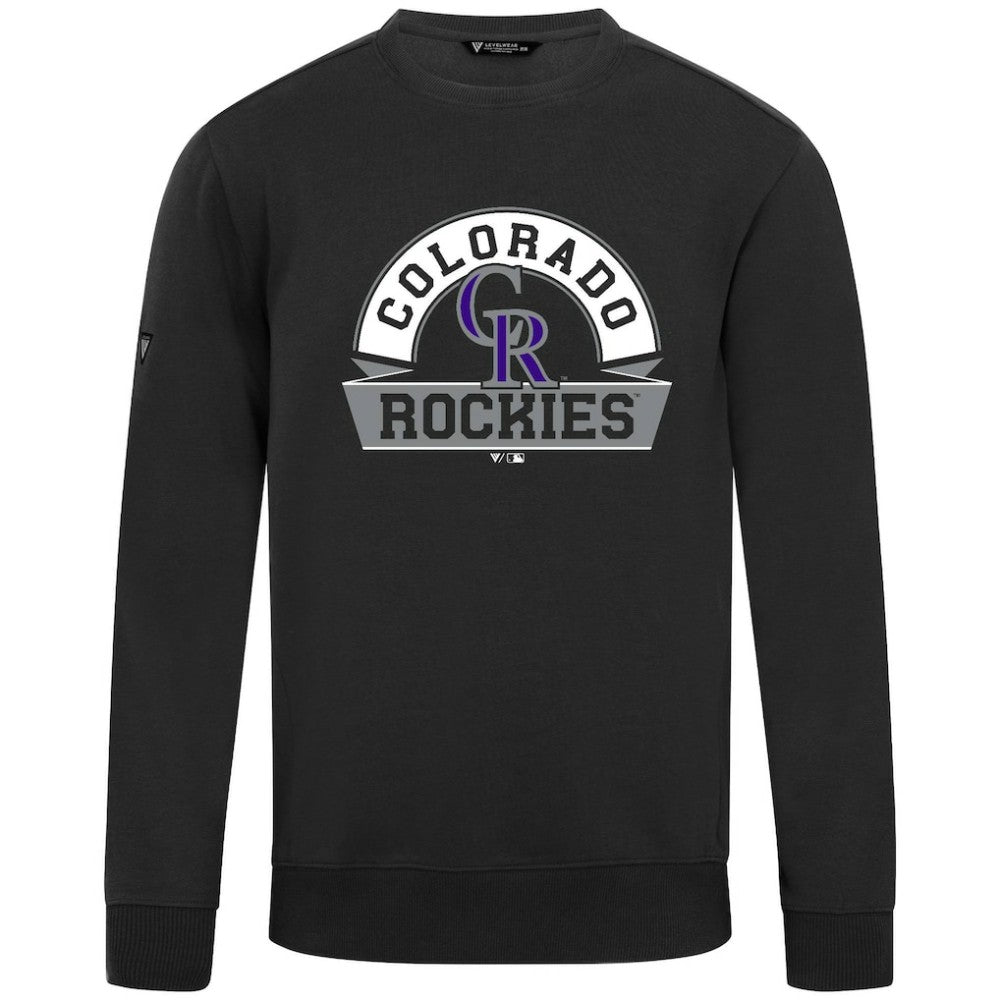 Colorado Rockies Levelwear Zane Banner Arch Sweatshirt - MLB Sweatshirts