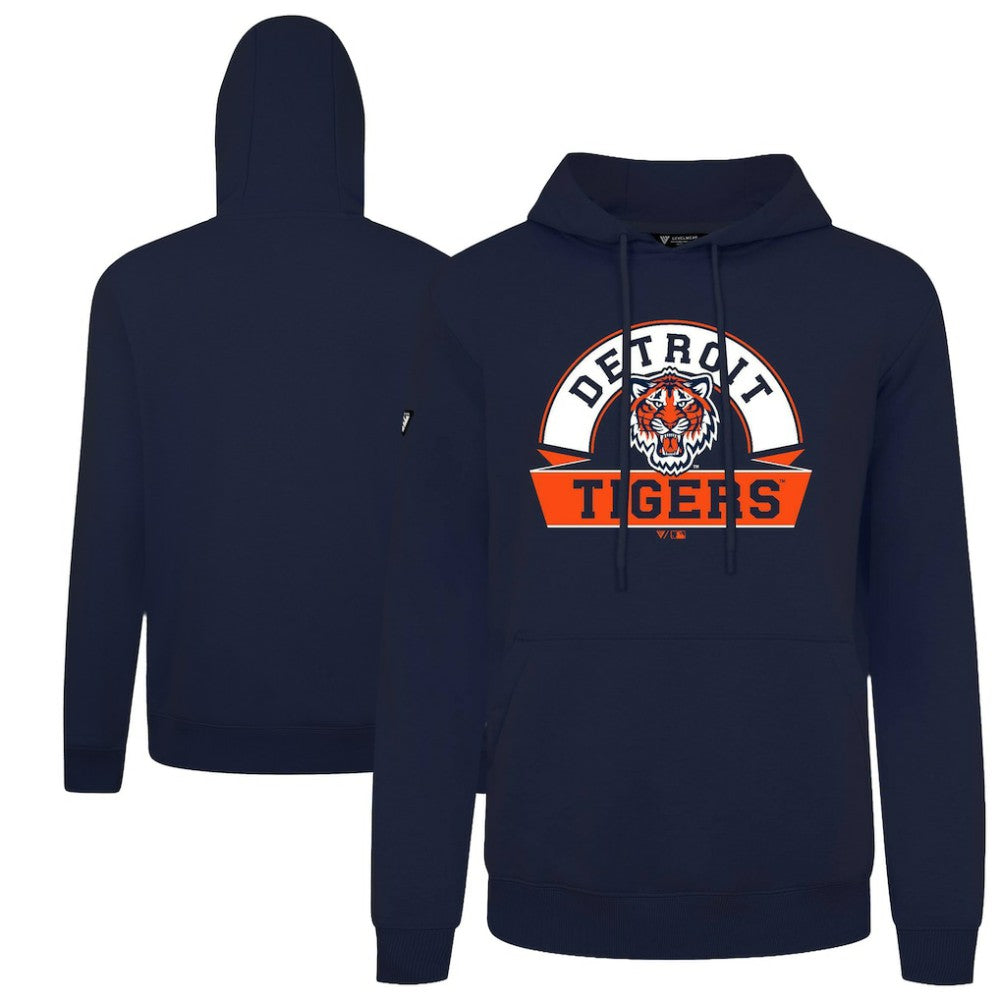 Detroit Tigers Levelwear Podium Banner Arch Hoodie - MLB Hoodies