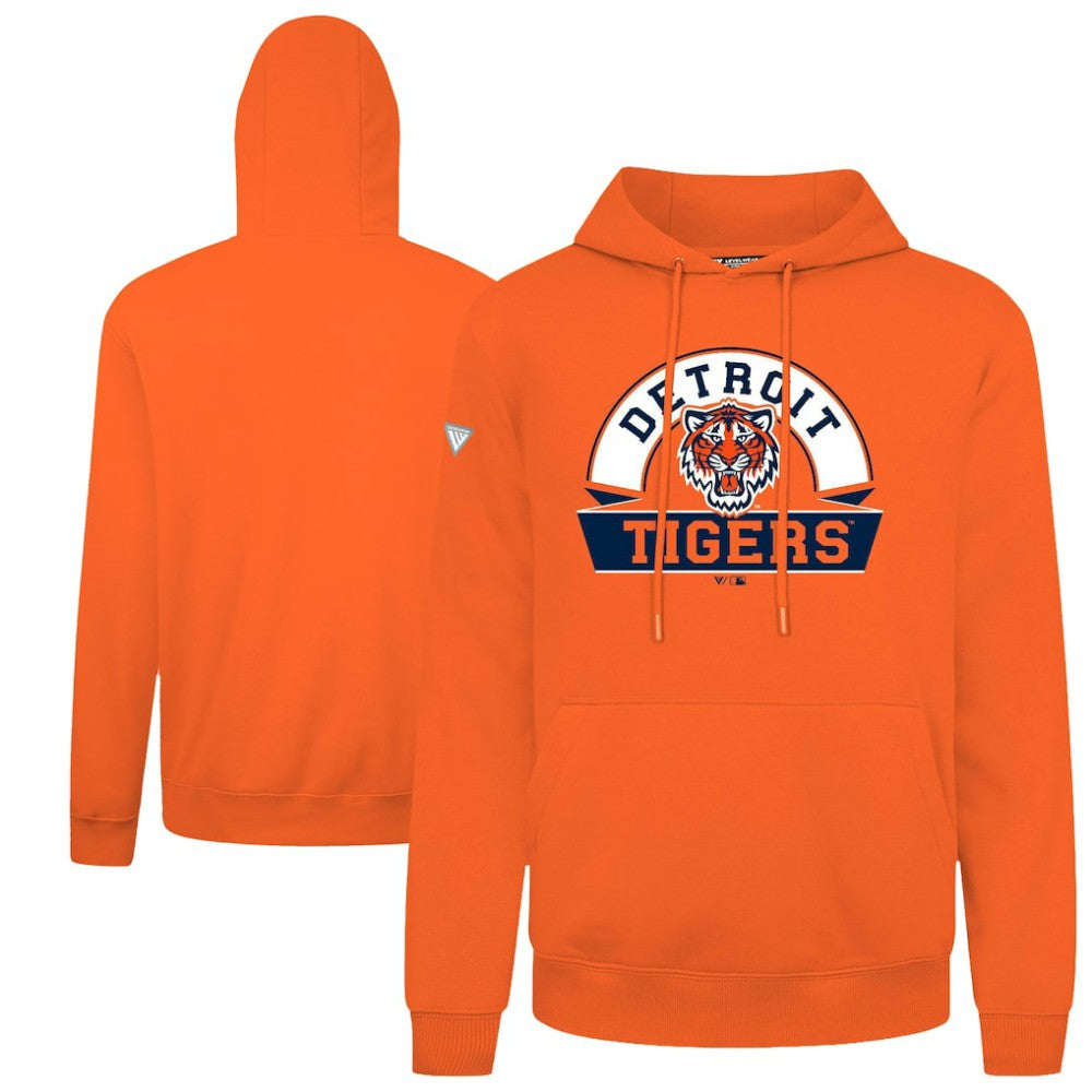 Detroit Tigers Levelwear Podium Banner Arch Hoodie - MLB Hoodies