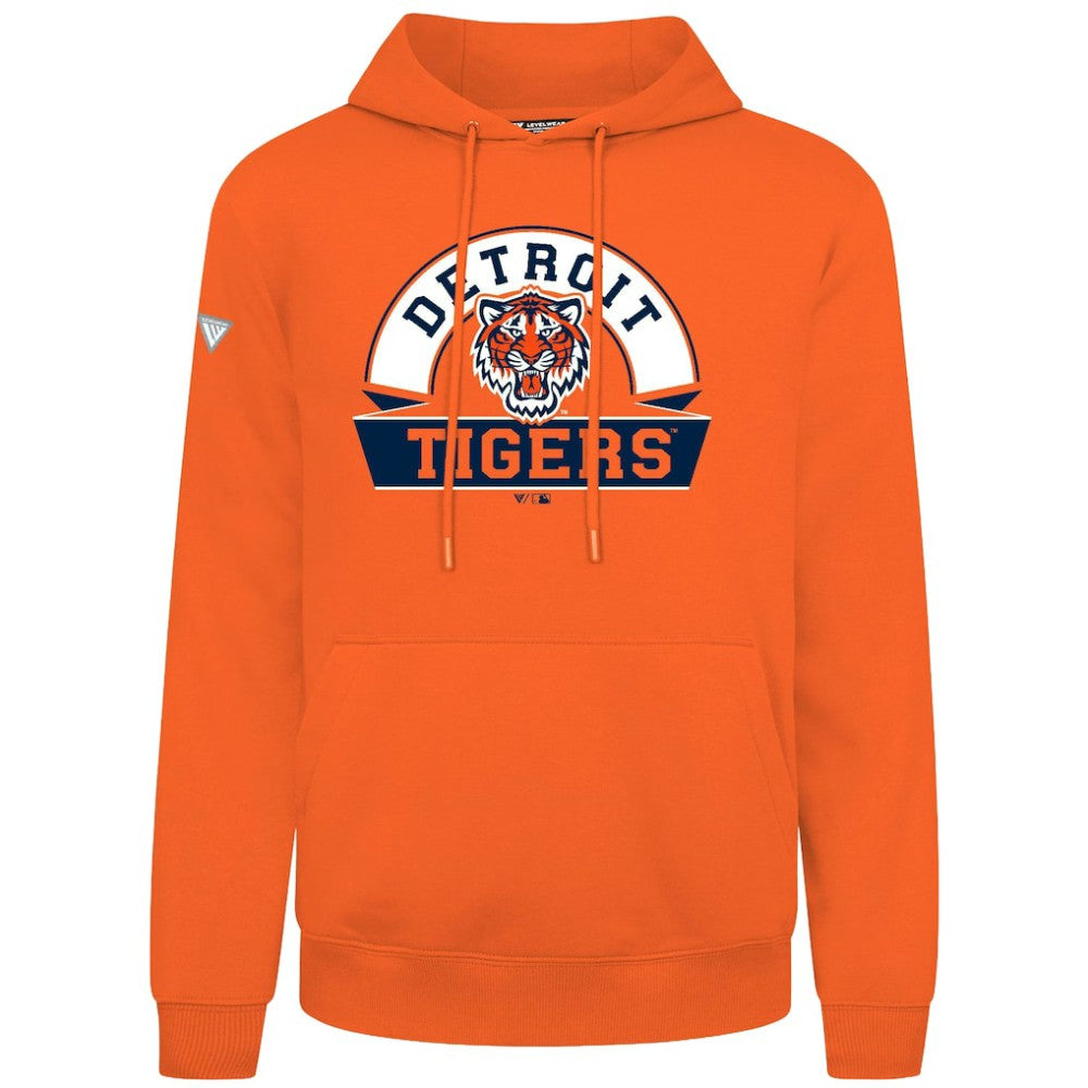Detroit Tigers Levelwear Podium Banner Arch Hoodie - MLB Hoodies