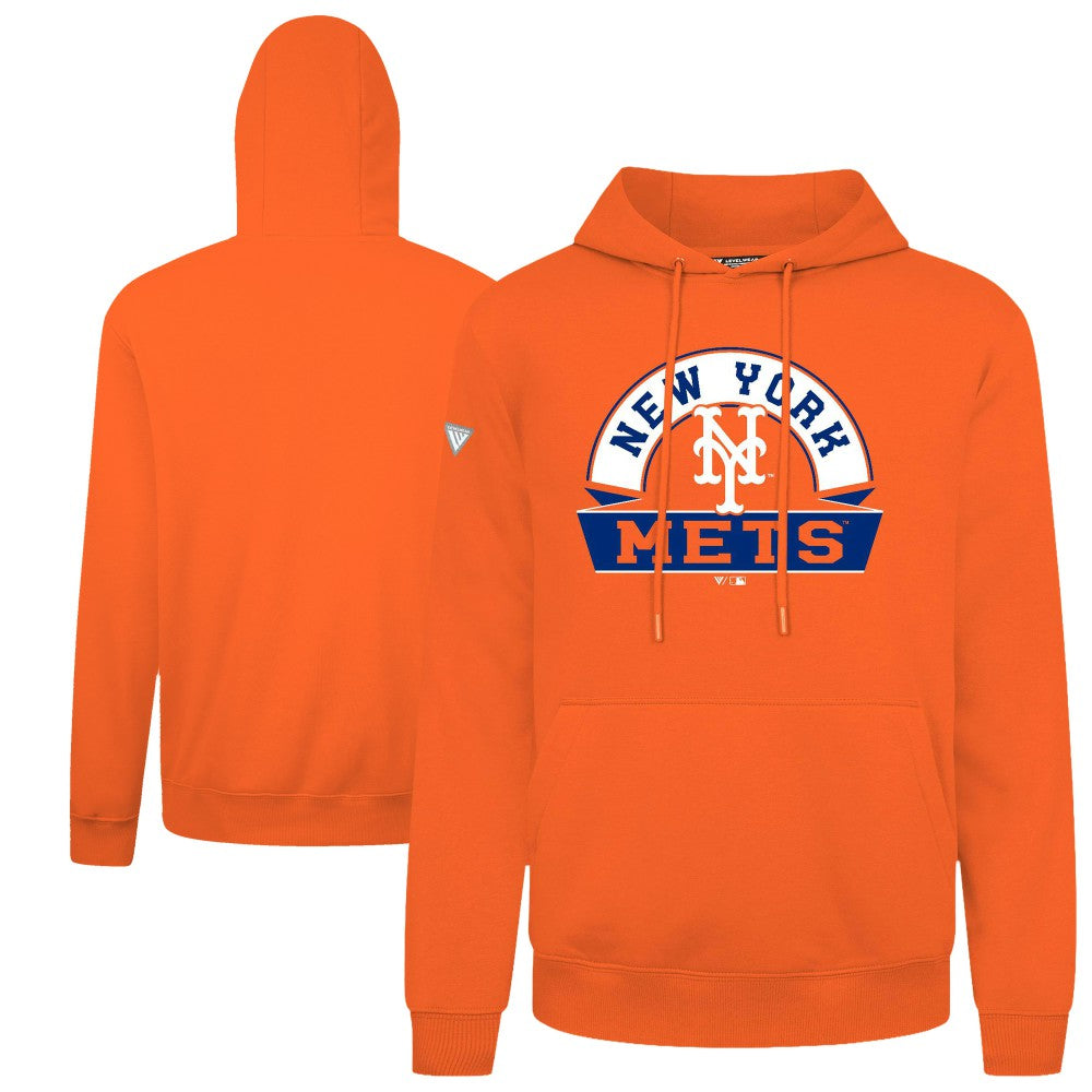 New York Mets Levelwear Podium Banner Arch Hoodie - MLB Hoodies