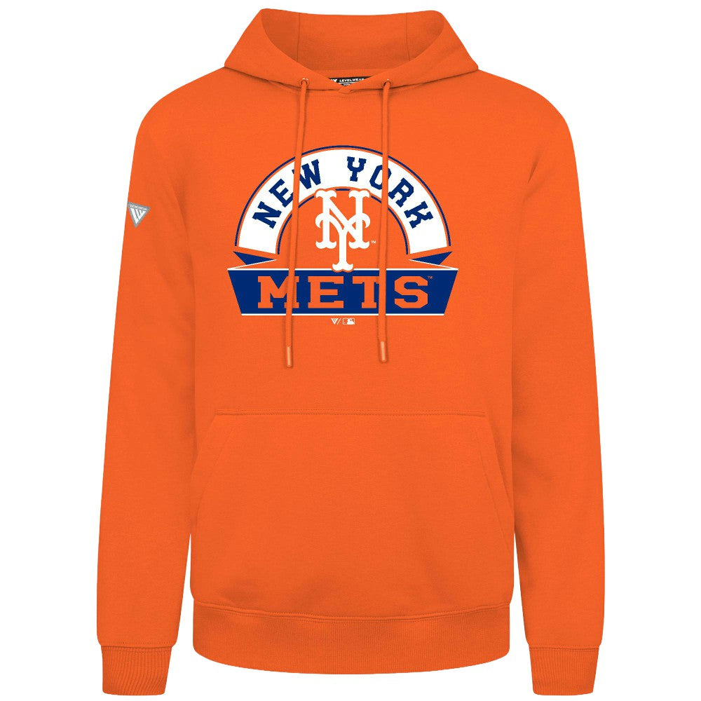 New York Mets Levelwear Podium Banner Arch Hoodie - MLB Hoodies
