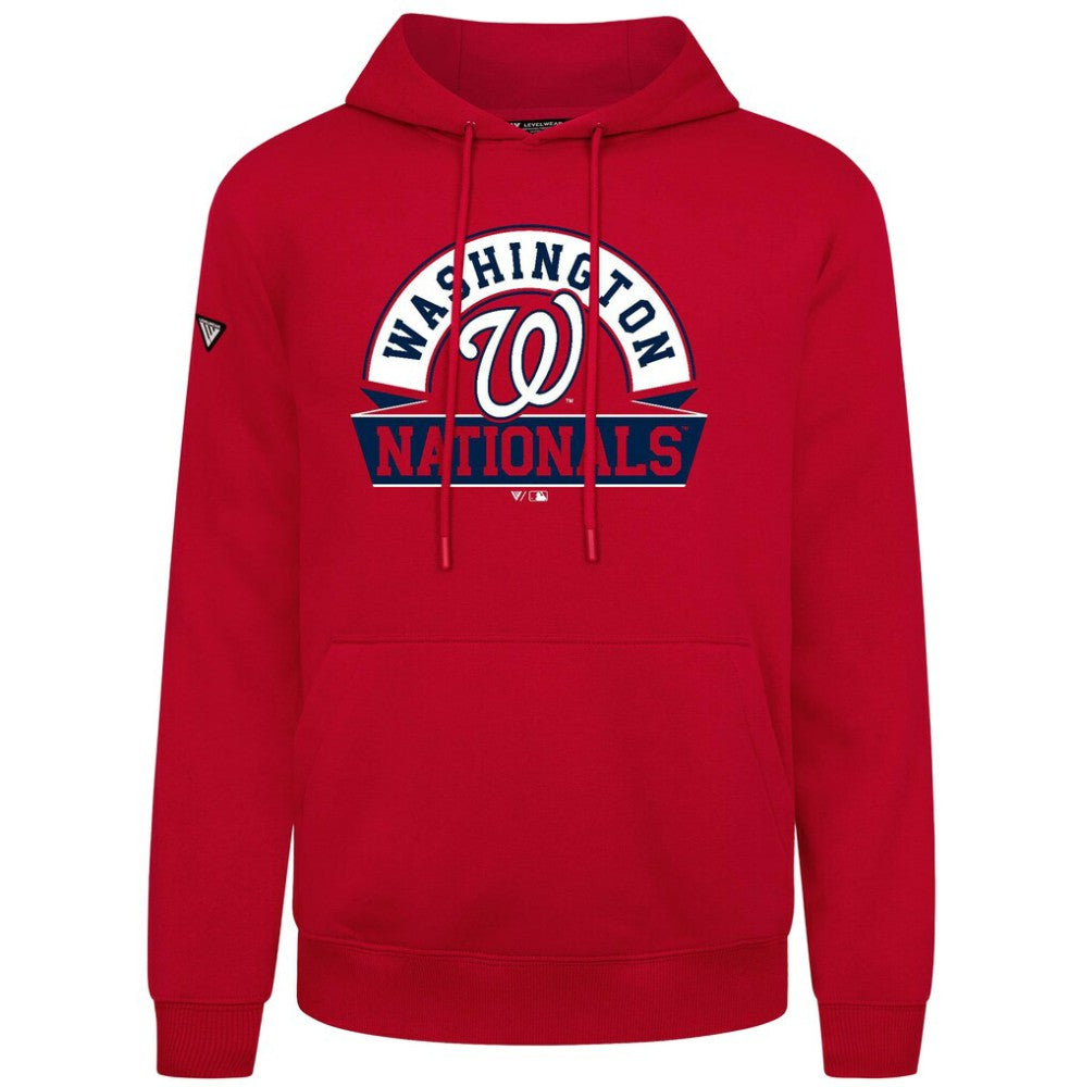 Washington Nationals Levelwear Podium Banner Arch Hoodie - MLB Hoodies