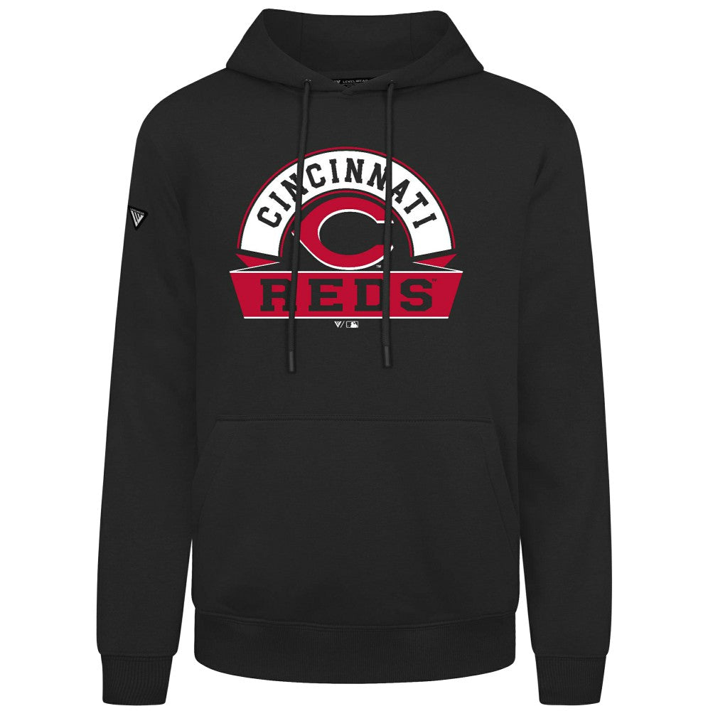 Cincinnati Reds Levelwear Podium Banner Arch Hoodie - MLB Hoodies