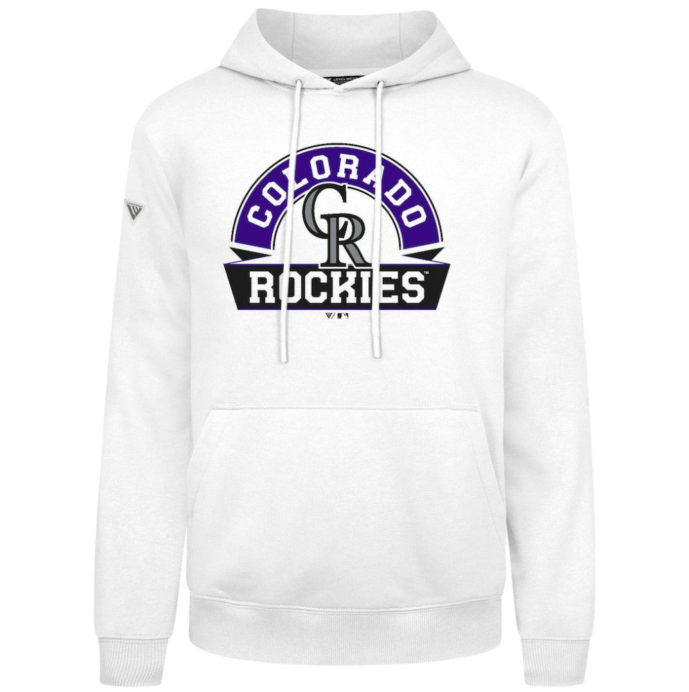 Colorado Rockies Levelwear Podium Banner Arch Hoodie - MLB Hoodies