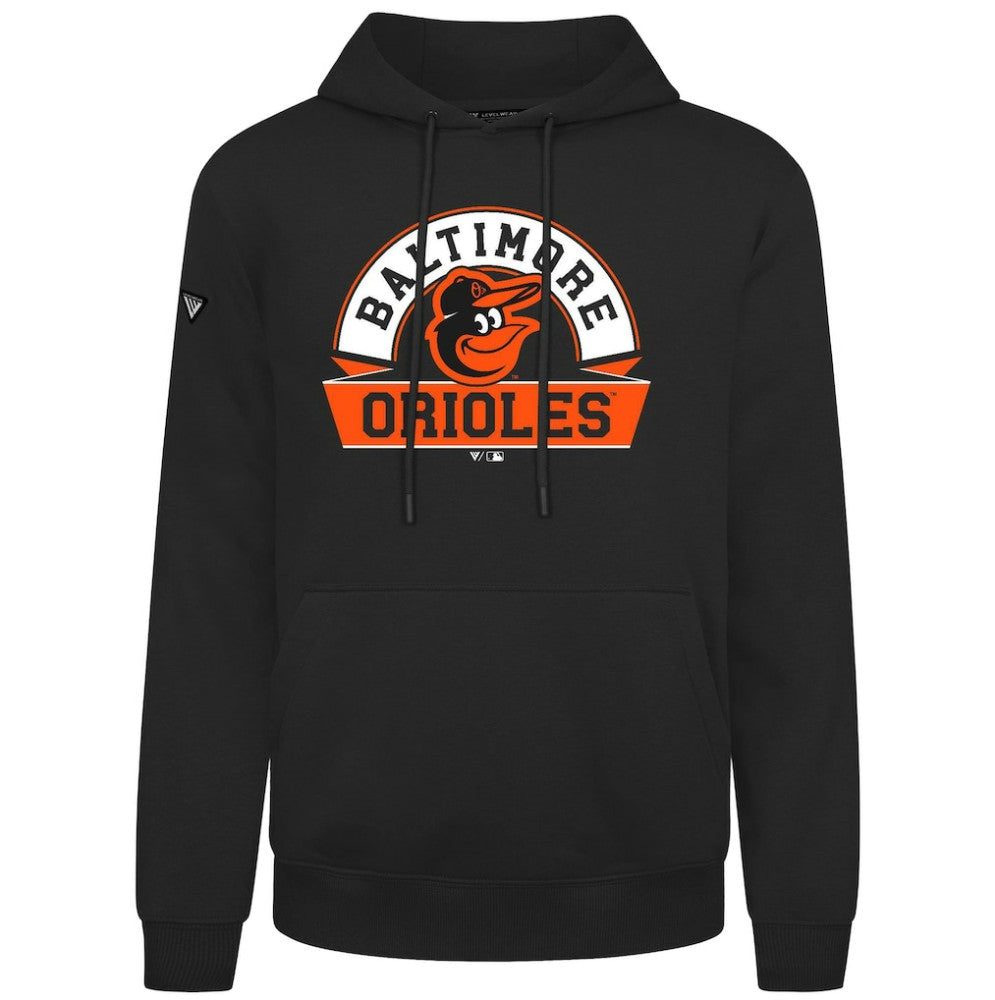 Baltimore Orioles Levelwear Podium Banner Arch Hoodie - MLB Hoodies