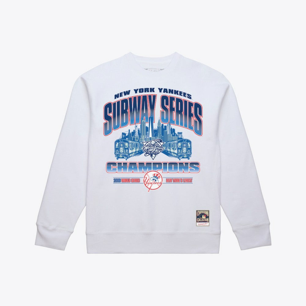 New York Yankees Mitchell & Ness Subway Series Champions Crewneck Sweatshirt - MLB Sweatshirts