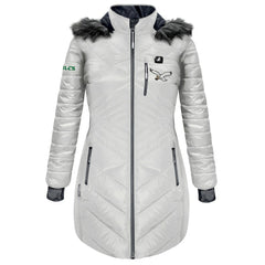 Philadelphia Eagles ActionHeat Women's 5V Battery Heated Long Puffer Full-Zip Hoodie Jacket | NFL Sale
