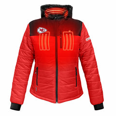 Kansas City Chiefs ActionHeat Women's 5V Battery Heated Insulated Puffer Full-Zip Jacket | NFL Near me