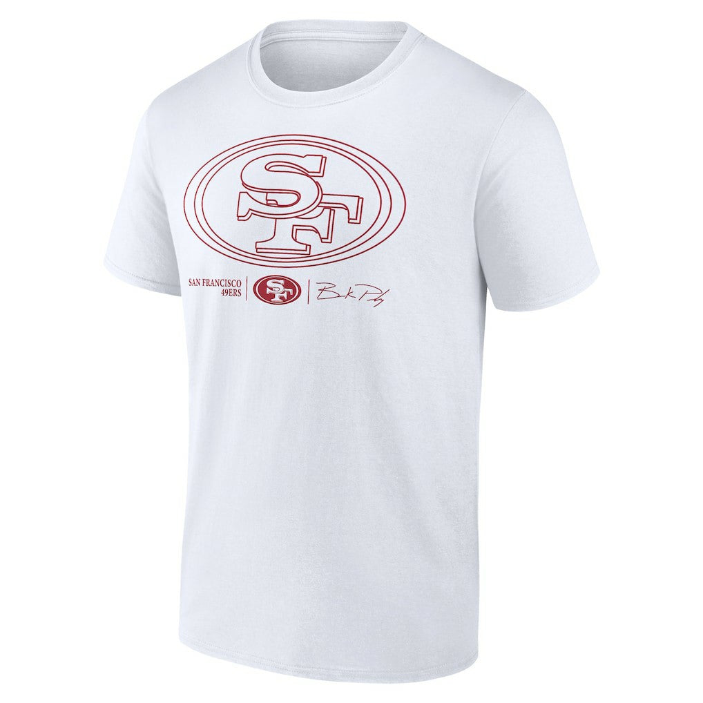 San Francisco 49ers Brock Purdy  Outline Player T-Shirt | NFL On sale