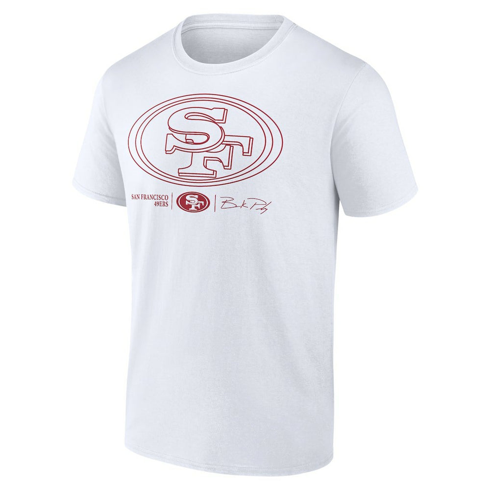 San Francisco 49ers Brock Purdy  Outline Player T-Shirt | NFL On sale