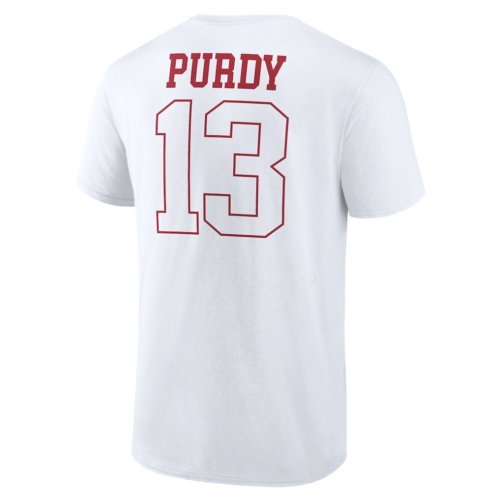 San Francisco 49ers Brock Purdy  Outline Player T-Shirt | NFL On sale