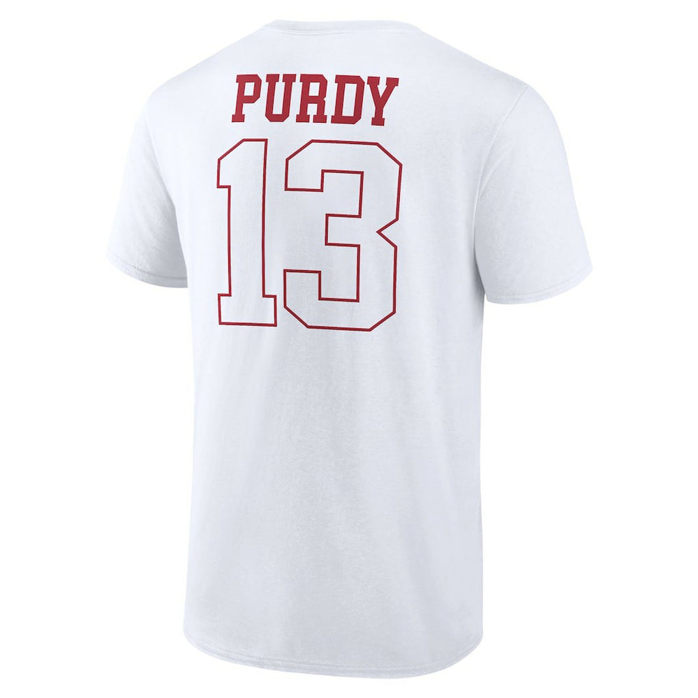 San Francisco 49ers Brock Purdy  Outline Player T-Shirt | NFL On sale