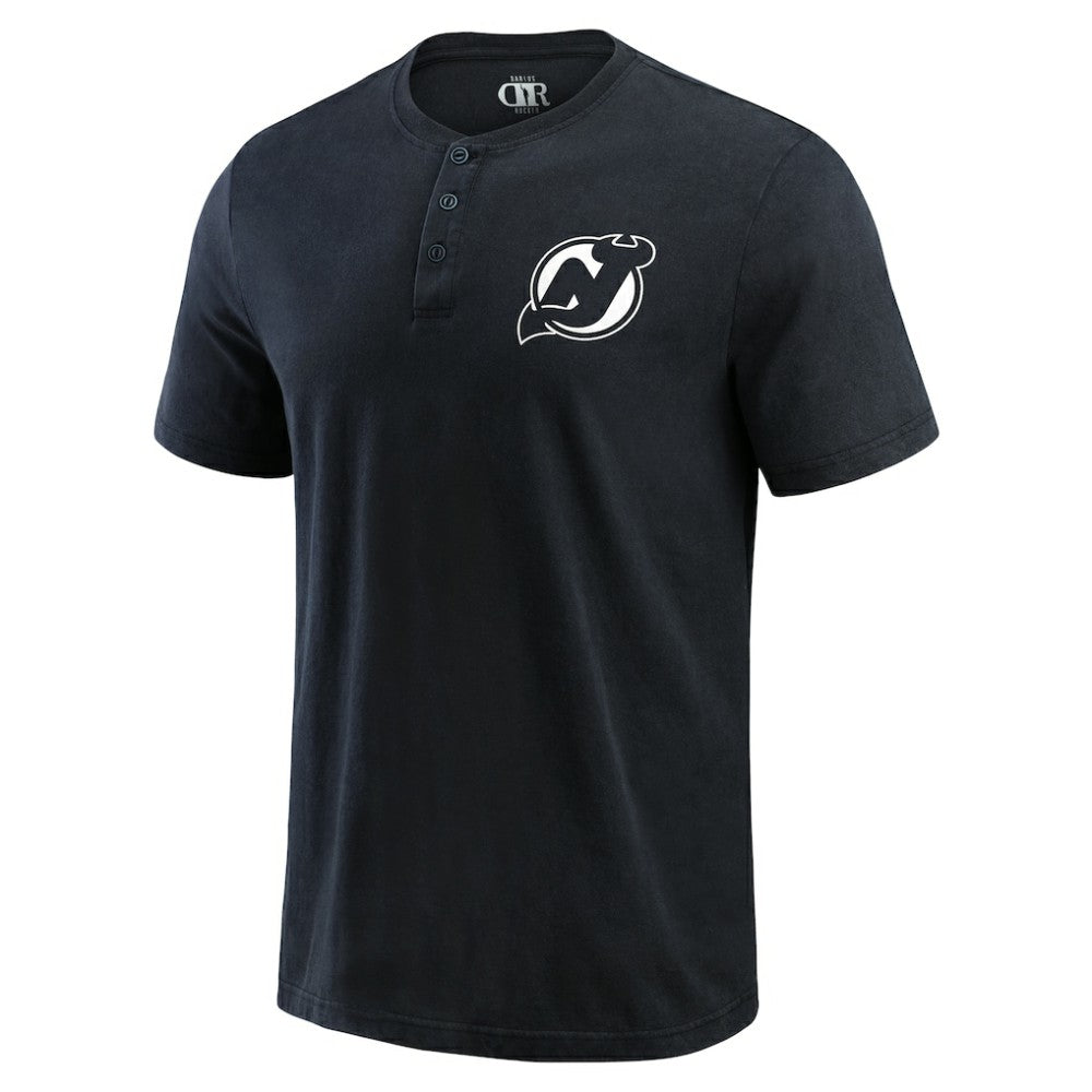 New Jersey Devils Darius Rucker Collection by Fanatics Fanatics Fest Washed Henley T-Shirt -  NHL T-shirts