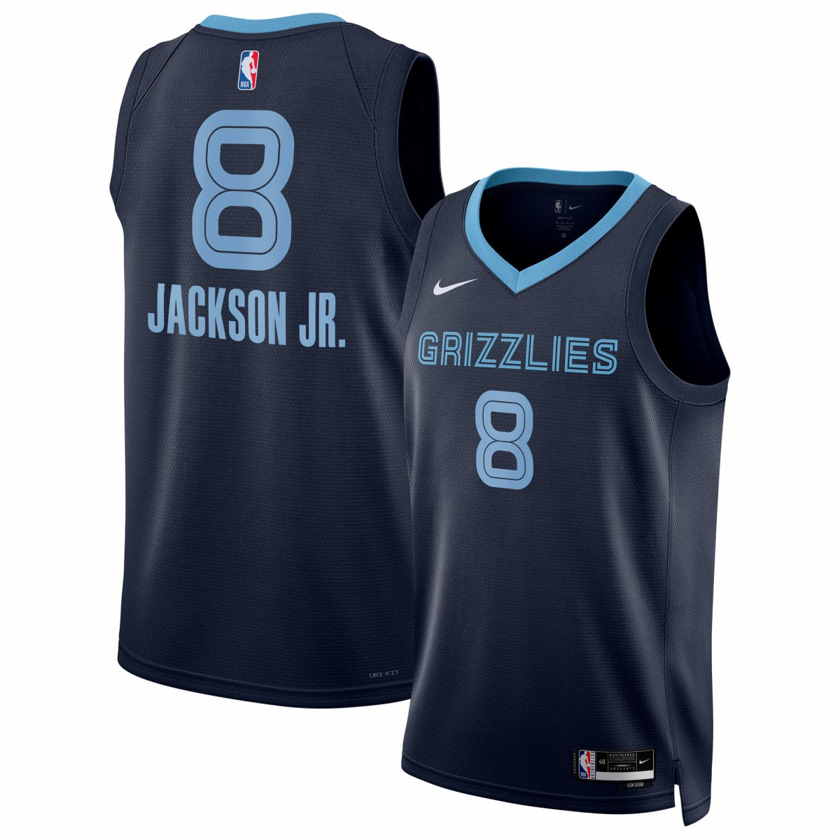 Navy Jaren Jackson Jr. Memphis Grizzlies Unisex Swingman Jersey | NBA