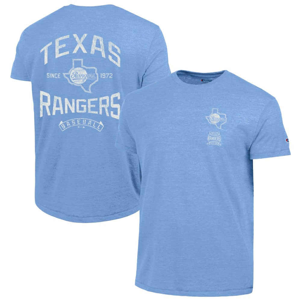 Texas Rangers Champion Vintage 3-Hit Tri-Blend T-Shirt - MLB T-shirts
