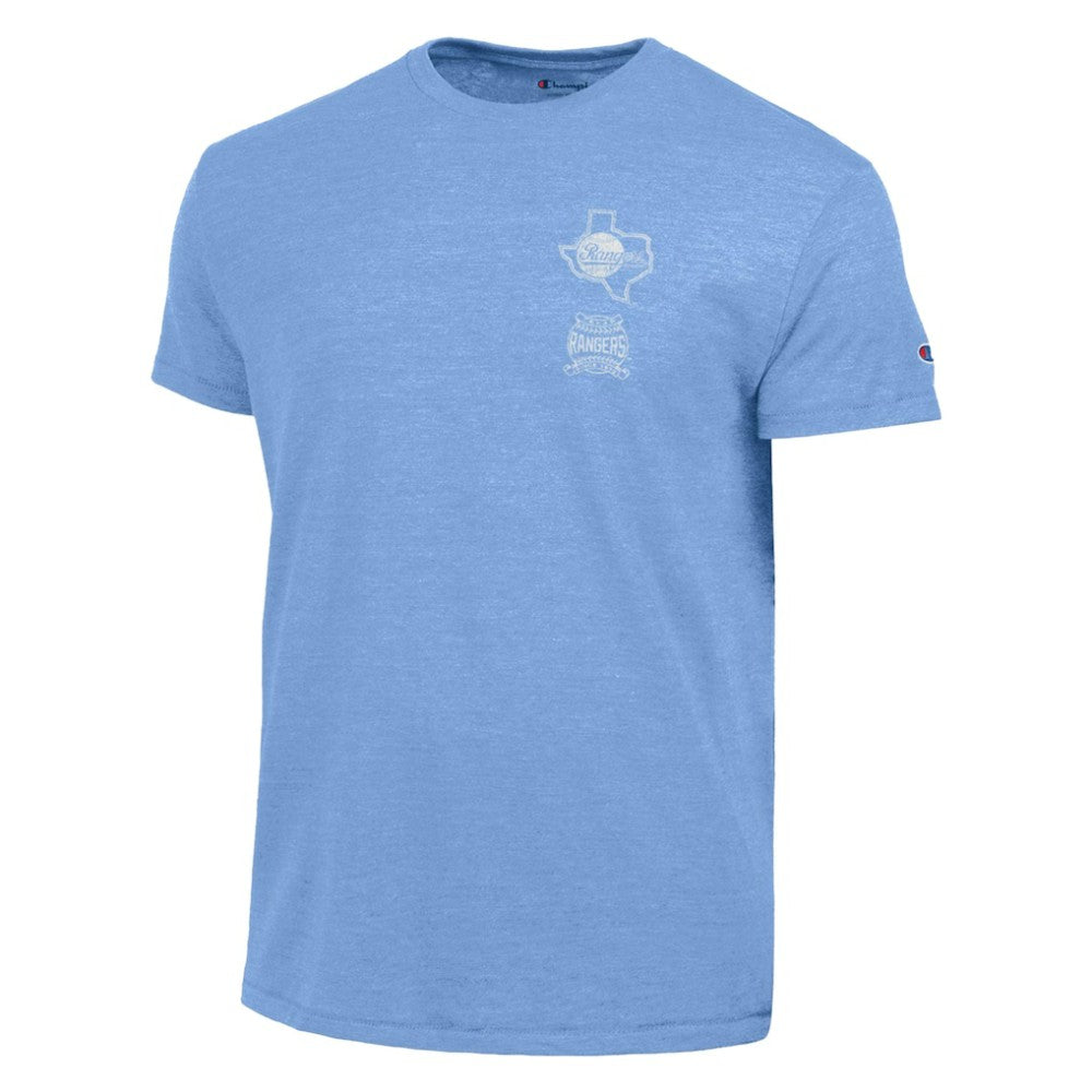 Texas Rangers Champion Vintage 3-Hit Tri-Blend T-Shirt - MLB T-shirts