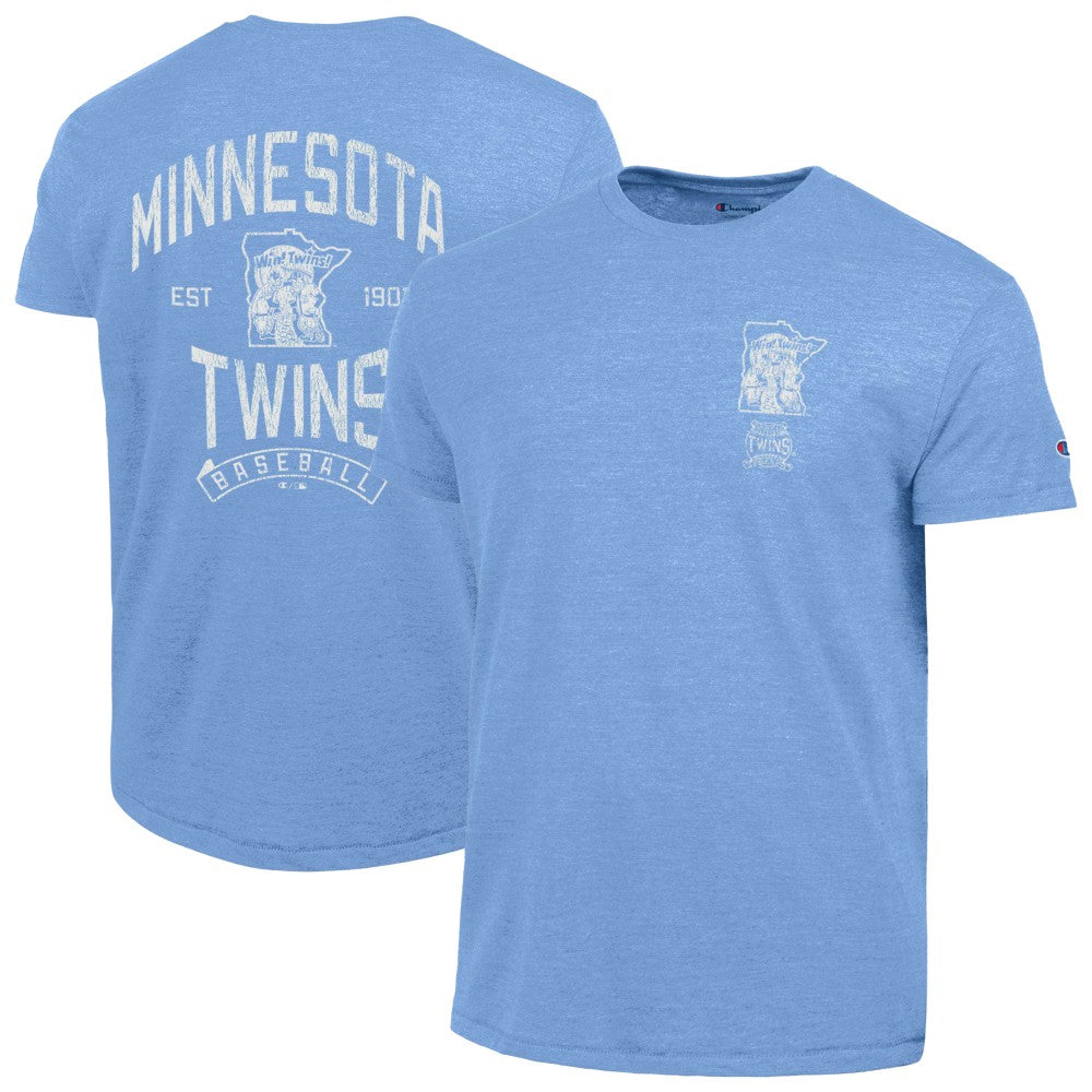 Minnesota Twins Champion Vintage 3-Hit Tri-Blend T-Shirt - MLB T-shirts
