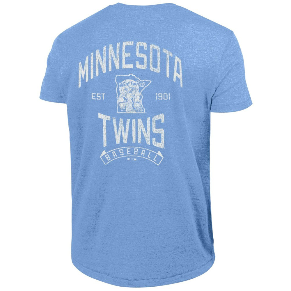 Minnesota Twins Champion Vintage 3-Hit Tri-Blend T-Shirt - MLB T-shirts