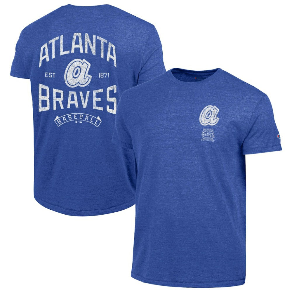 Atlanta Braves Champion Vintage 3-Hit Tri-Blend T-Shirt - MLB T-shirts