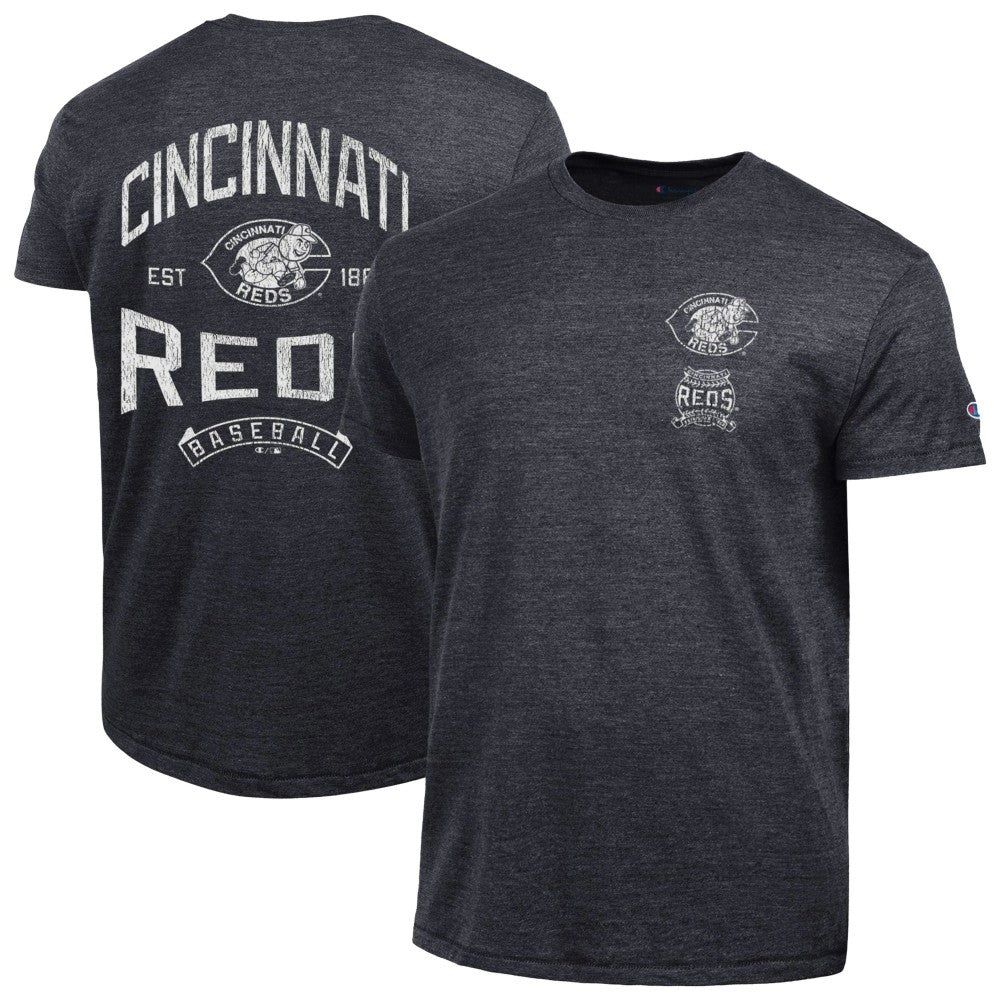 Cincinnati Reds Champion Vintage 3-Hit Tri-Blend T-Shirt - MLB T-shirts