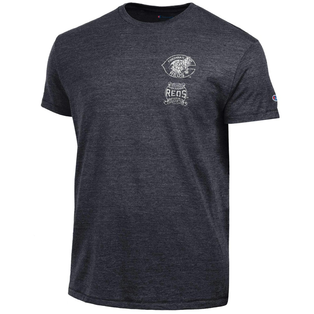 Cincinnati Reds Champion Vintage 3-Hit Tri-Blend T-Shirt - MLB T-shirts