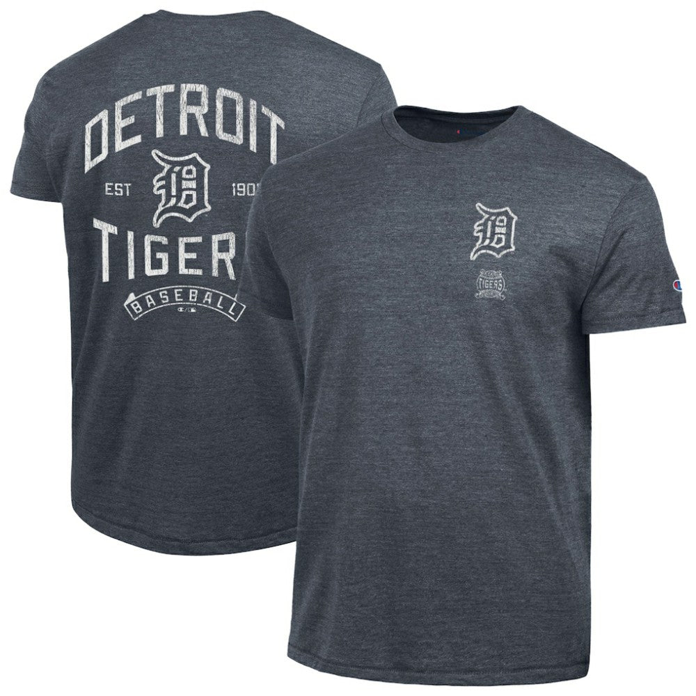 Detroit Tigers Champion Vintage 3-Hit Tri-Blend T-Shirt - MLB T-shirts