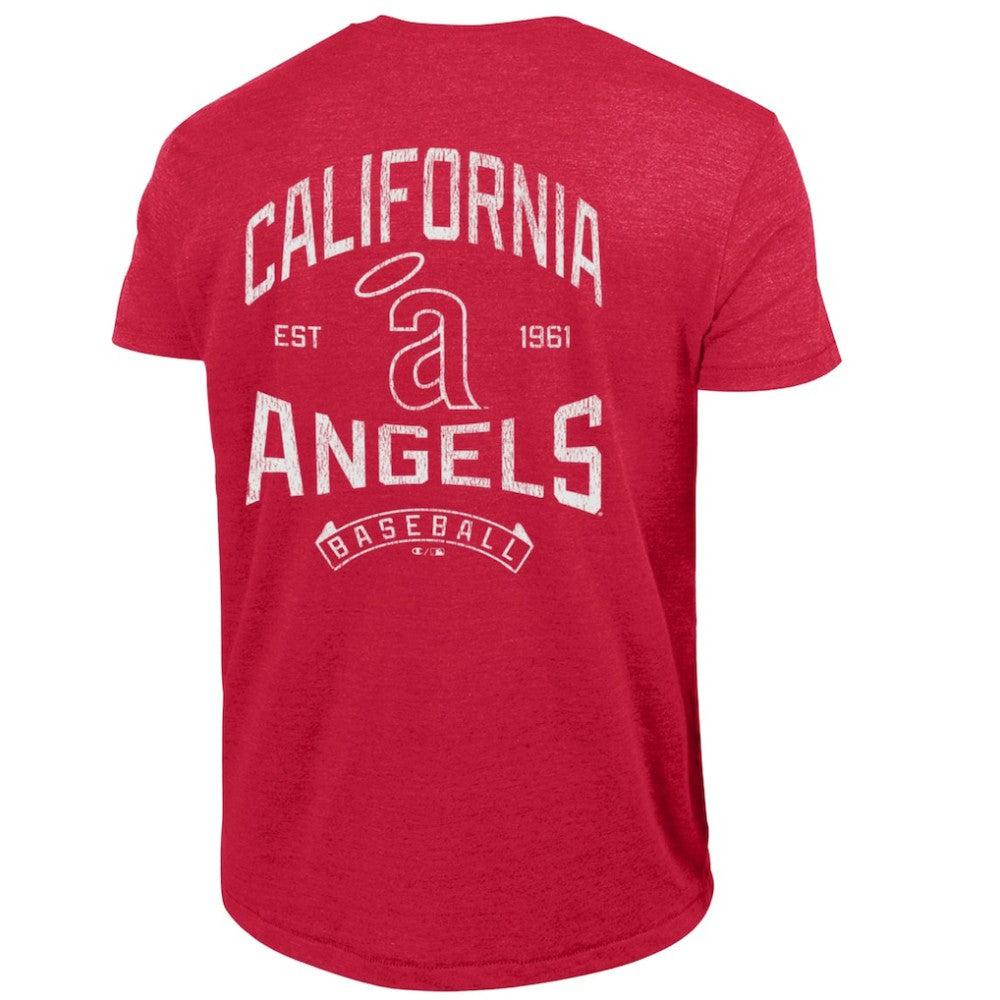 Los Angeles Angels Champion Vintage 3-Hit Tri-Blend T-Shirt - MLB T-shirts
