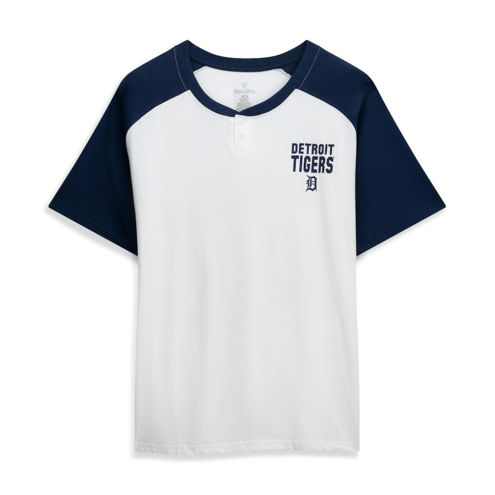 Tarik Skubal Detroit Tigers Profile Women's Plus Size Name & Number Raglan Henley T-Shirt - MLB T-shirts