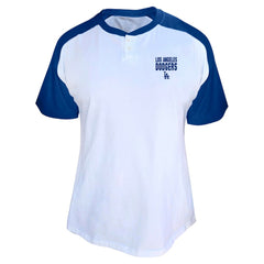 Shohei Ohtani Los Angeles Dodgers Profile Women's Plus Size Name & Number Raglan Henley T-Shirt - MLB T-shirts