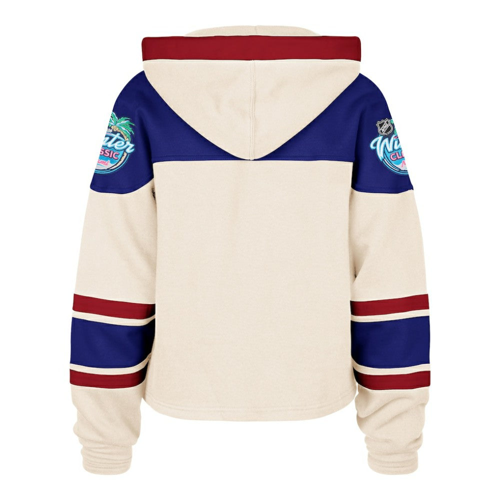 New York Rangers '47 Women's 2026 NHL Winter Classic Cropped Superior Lacer Hoodie -  NHL Hoodies